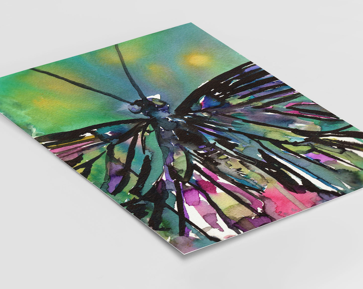 Watercolor Butterfly Instant Download | "Be Still" by Jess Buhman, Printable 8" x 10" Watercolor Art, Digital Print, Print at Home