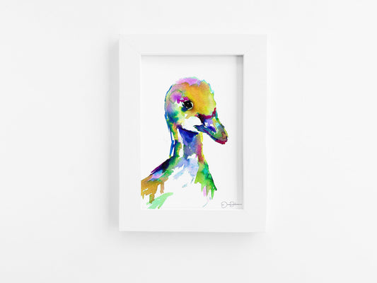 Duck Watercolor Print | "Duckling" by Jess Buhman, Choose Your Size, Select Your Size, Animal Painting, Nursery Decor, Baby Duck Art Print