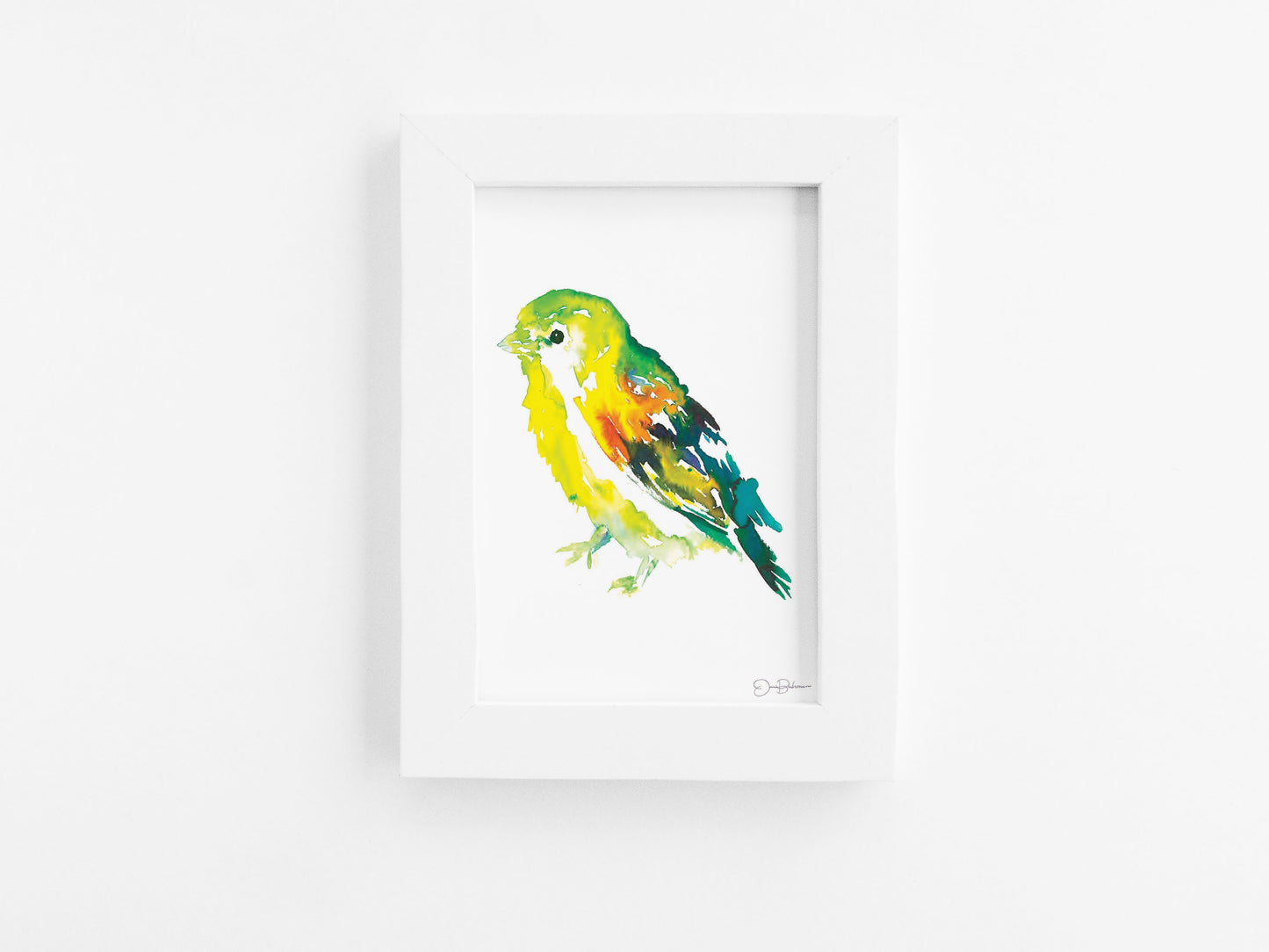 Bird Watercolor Print | "Will the Wee Bird" by Jess Buhman, Choose Your Size, Select Your Size, Woodland Animal, Bright Bird, Gift for Her