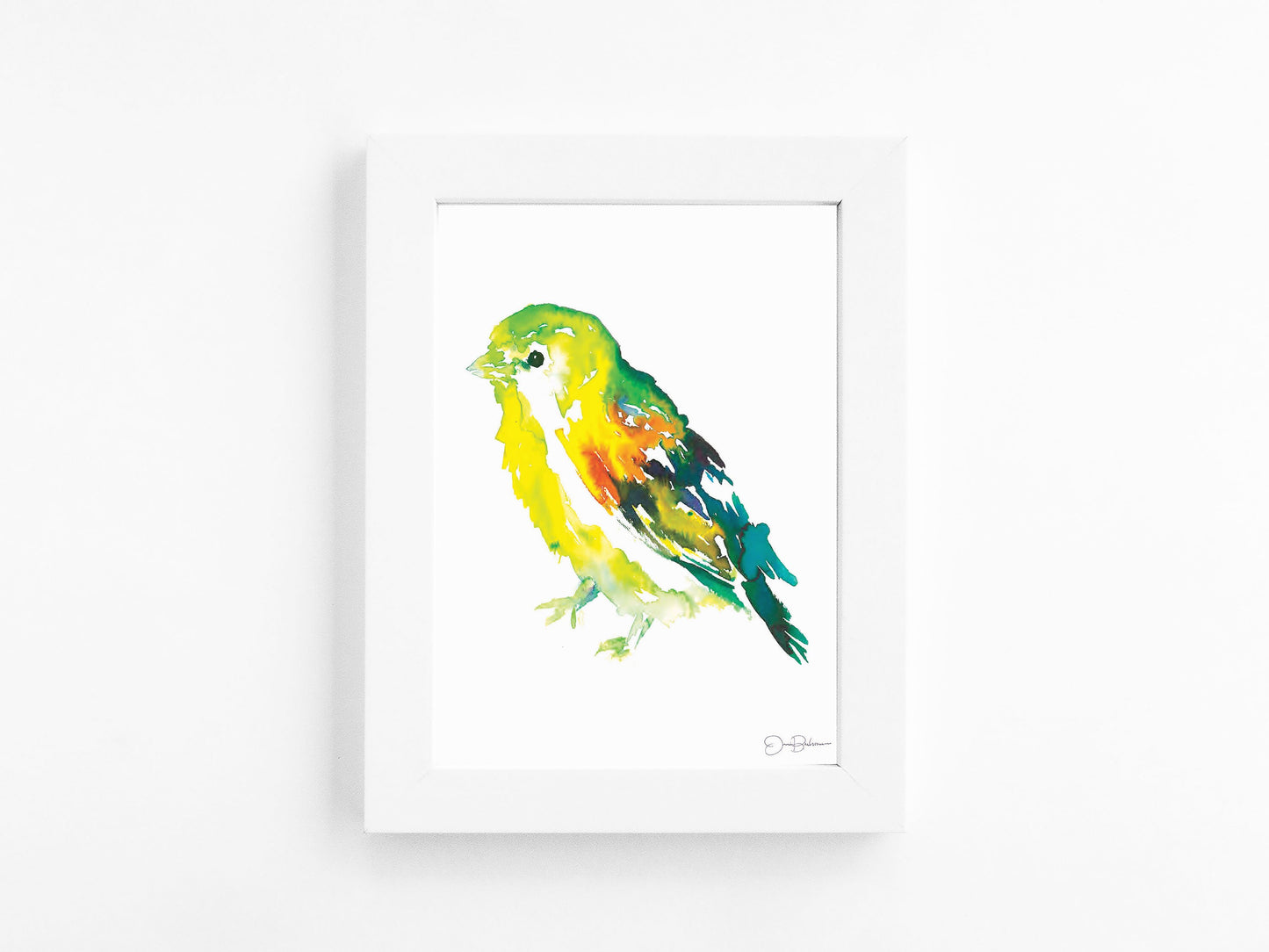 Bird Watercolor Print | "Will the Wee Bird" by Jess Buhman, Choose Your Size, Select Your Size, Woodland Animal, Bright Bird, Gift for Her