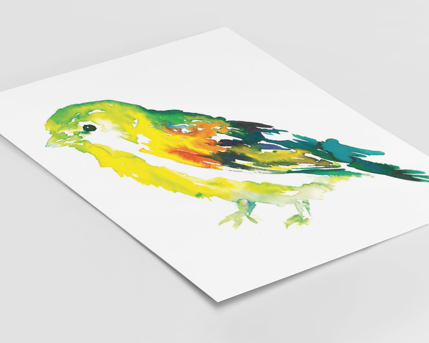 Bird Watercolor Print | "Will the Wee Bird" by Jess Buhman, Choose Your Size, Select Your Size, Woodland Animal, Bright Bird, Gift for Her