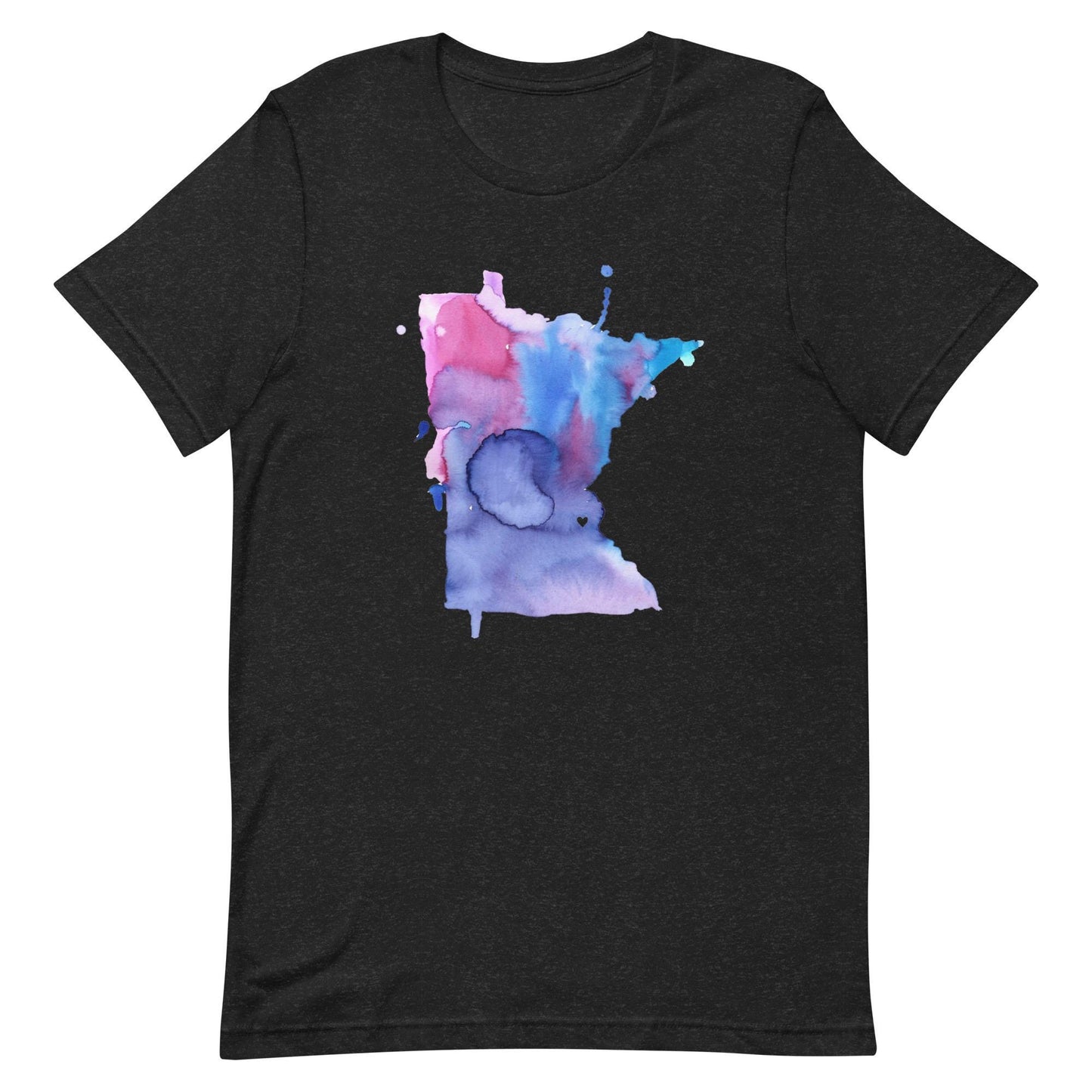 Unisex Twin Cities Love Minnesota t-shirt with artwork by Jess Buhman