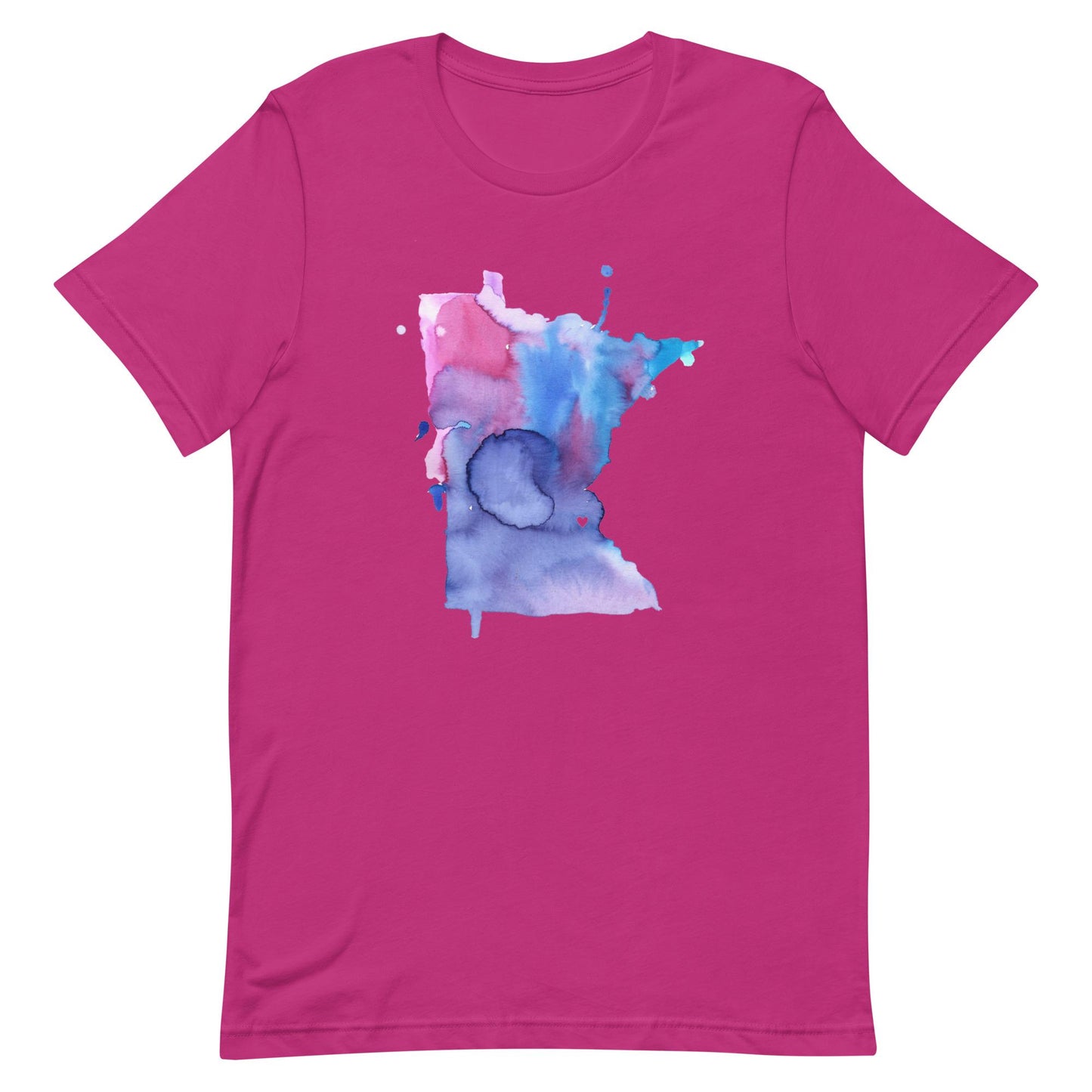 Unisex Twin Cities Love Minnesota t-shirt with artwork by Jess Buhman