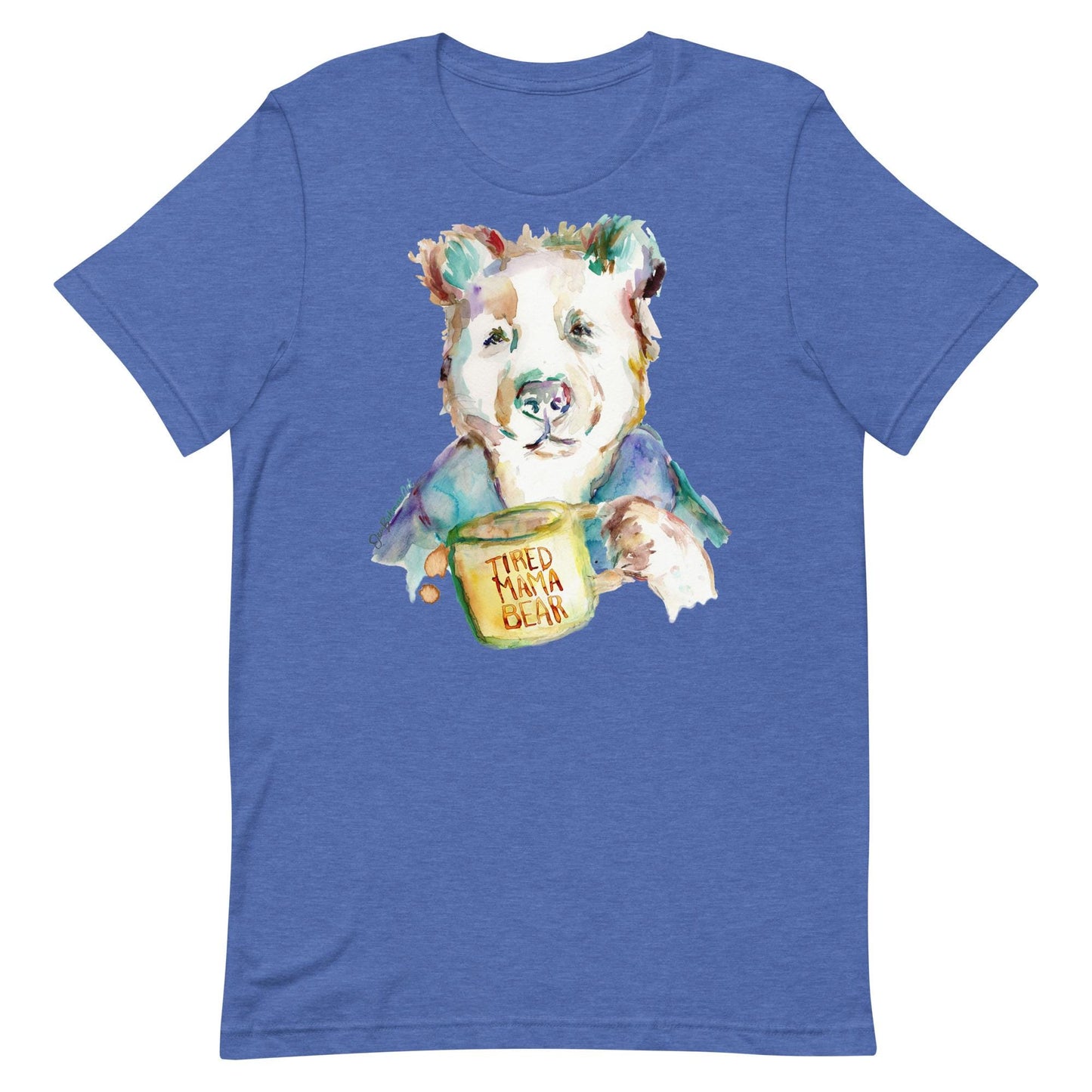 Tired Mama Bear Unisex t-shirt with Artwork by Jess Buhman