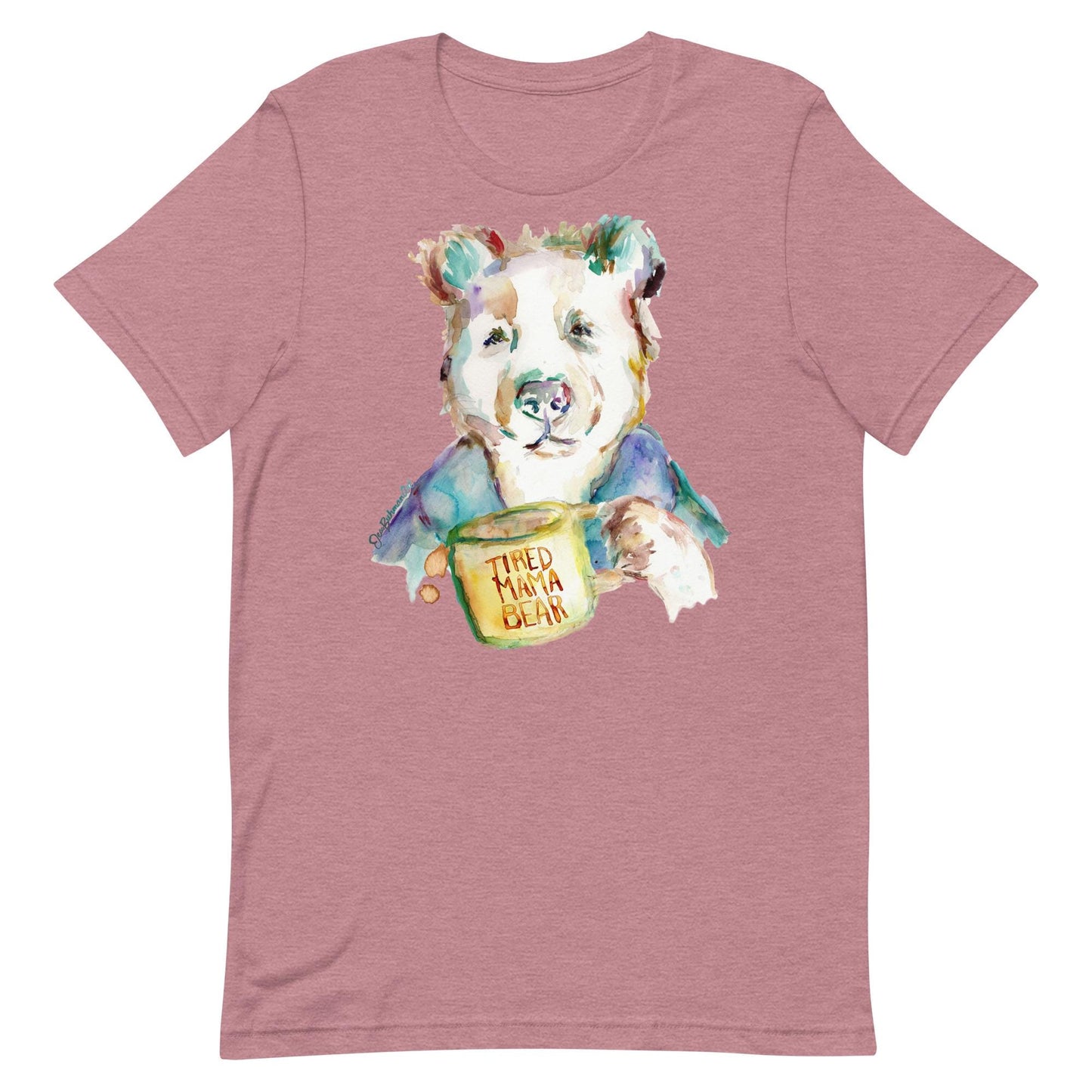 Tired Mama Bear T-shirt with Artwork by Jess Buhman, Shirt for Moms