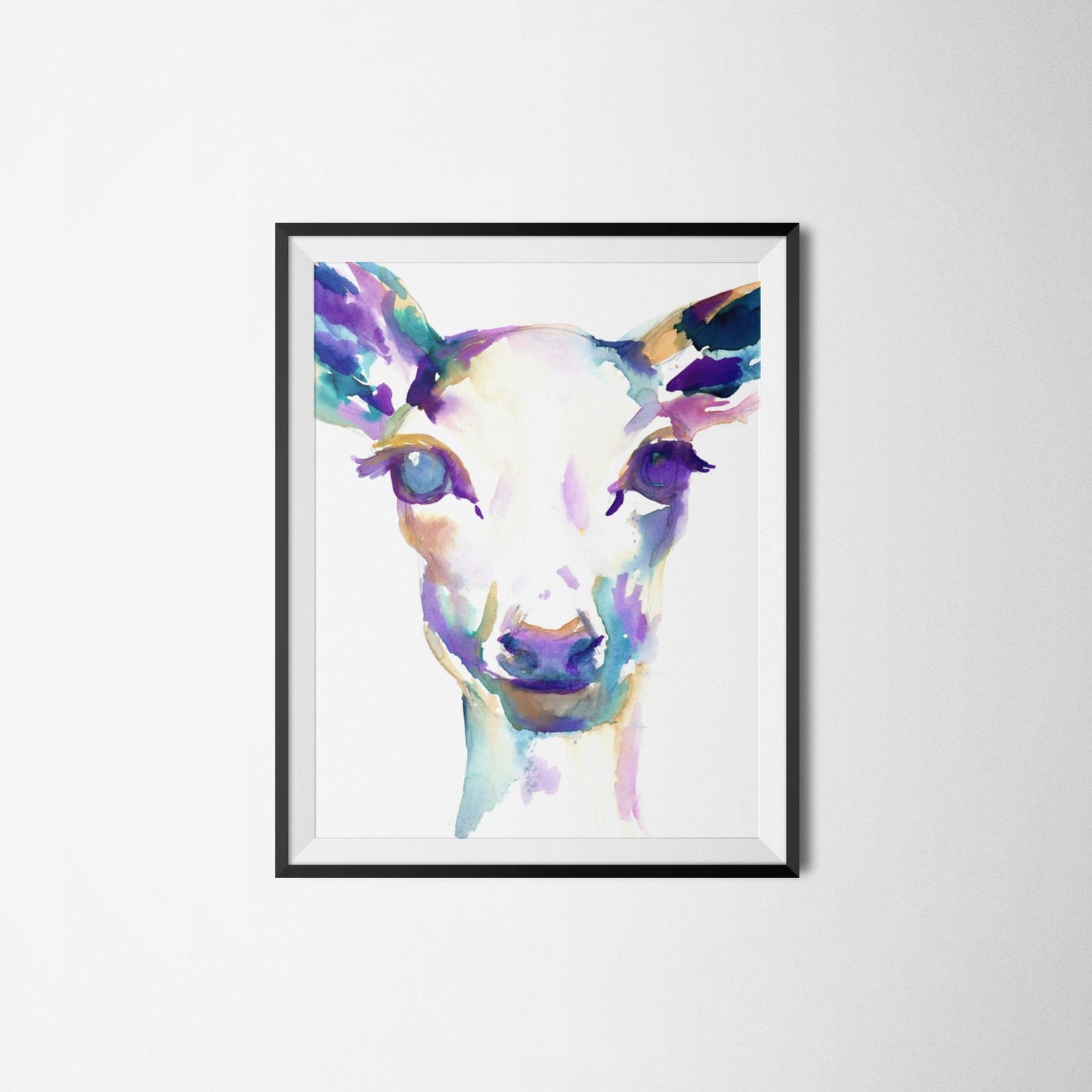 Deer Print Instant Download | "What A Deer" by Jess Buhman, Print at Home, Digital File, Watercolor Deer Print 8" x 10"