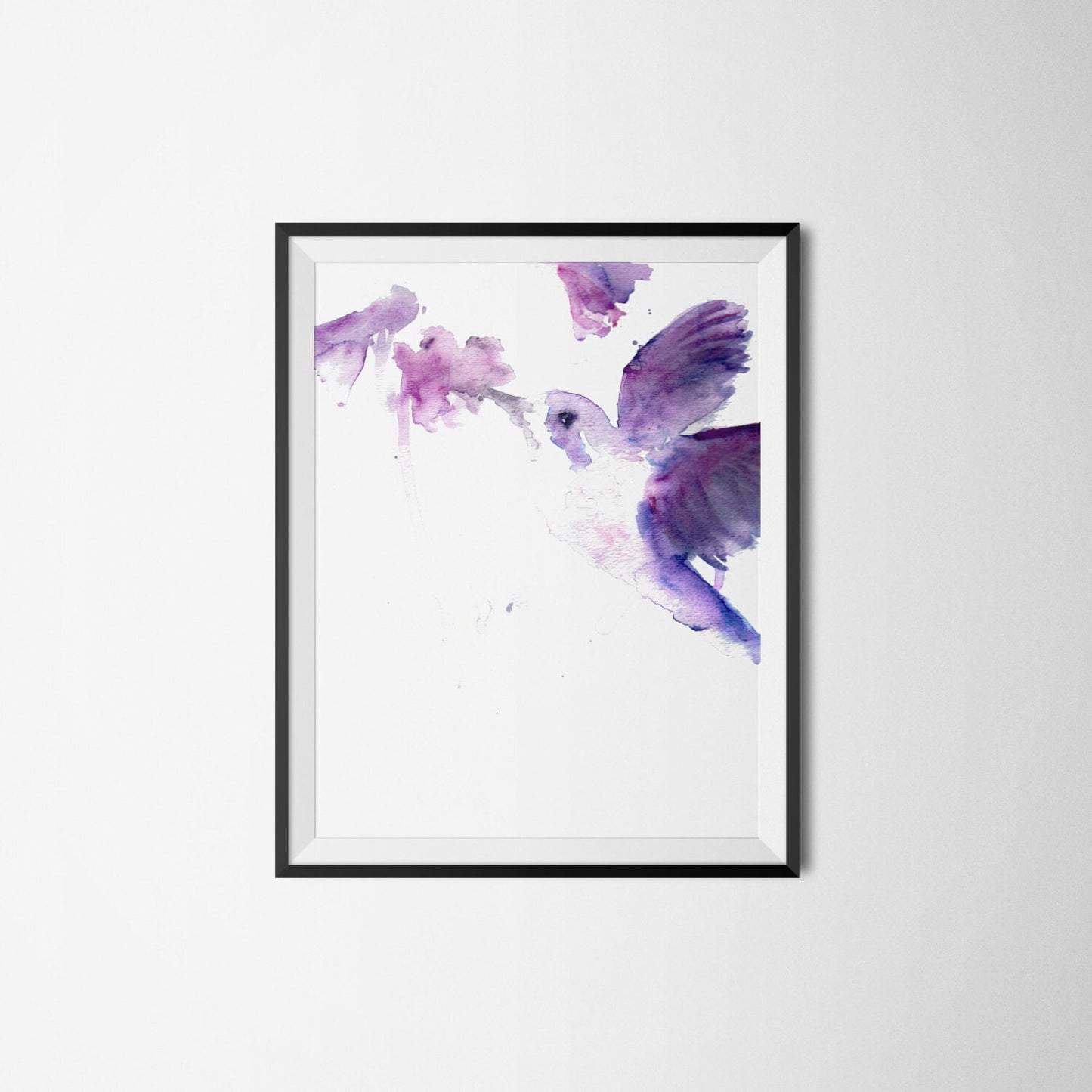 Hummingbird Watercolor Painting Print | "Josie the Hummingbird" by Jess Buhman, Multiple Sizes, Select Your Size, Bird Painting, Bird Art