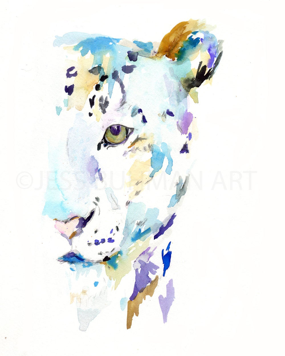Leopard Print, | "Leopard" by Jess Buhman, Multiple Sizes, Select Your Size, Nursery Painting