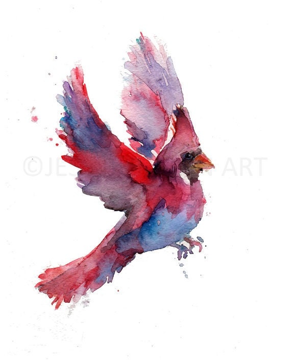 Cardinal Print | "Cordelia the Cardinal" by Jess Buhman, Multiple Sizes, Choose Your Size