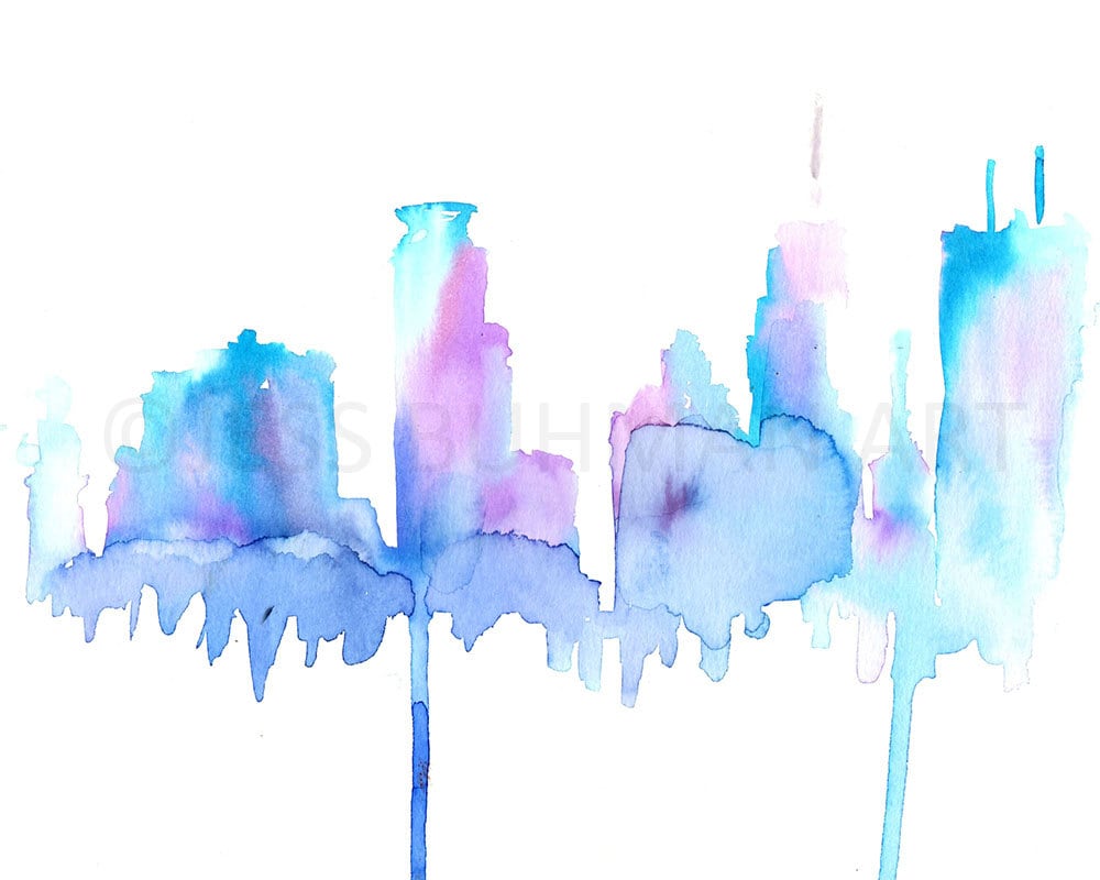 Minneapolis Skyline Watercolor Print | "Minneapolis" by Jess Buhman, Multiple Sizes, Minnesota Art, Minneapolis Art, MN Painting