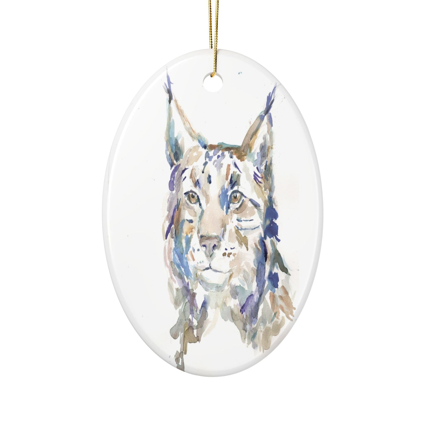 Lynx Ceramic Ornaments
