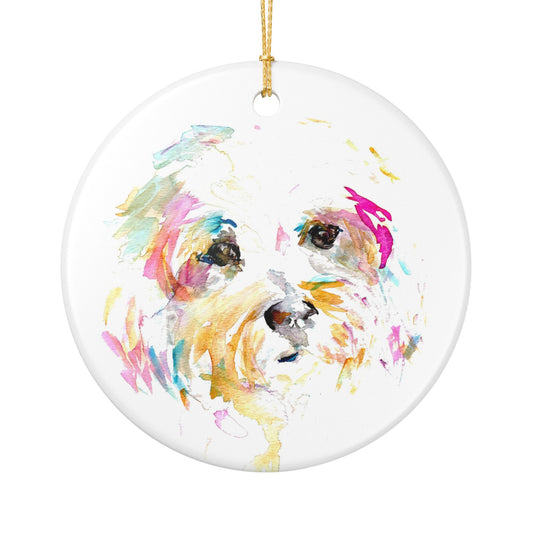Terrier Shih Tzu Ceramic Decoration Ornament