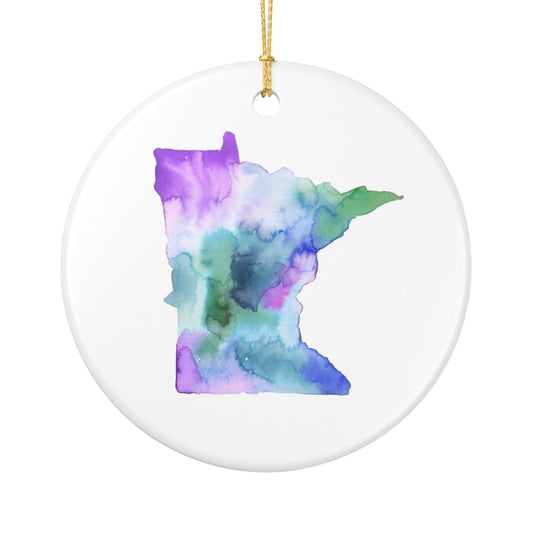 Minnesota Ceramic Ornament -  Minnesota Decoration