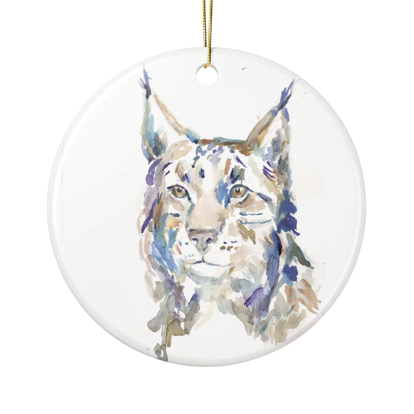 Lynx Ceramic Ornaments