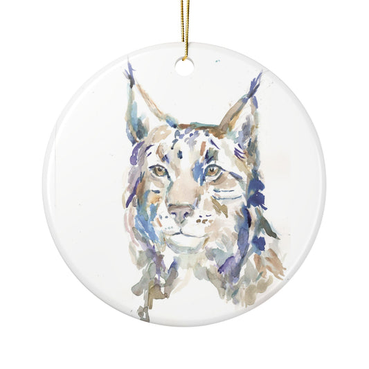 Lynx Ceramic Ornaments