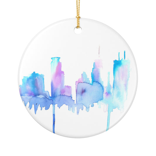 Minneapolis Skyline Ceramic Ornament Minnesota Decoration