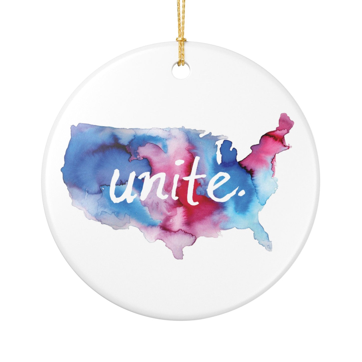 Unite Ceramic Ornament -  USA Come Together Ornament 2025