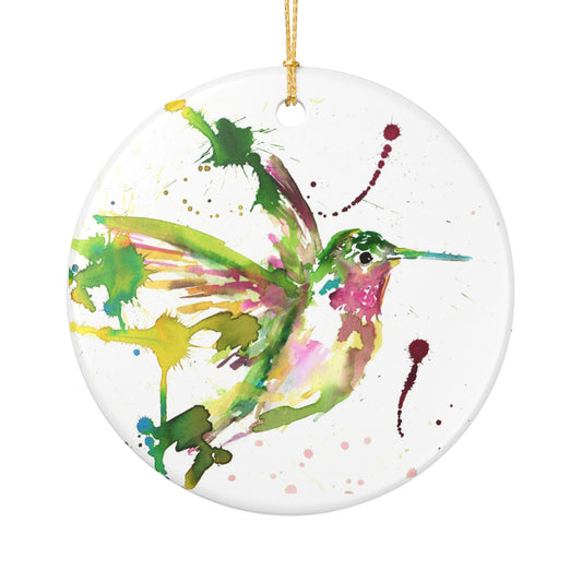 Hummingbird Ceramic Ornament -  Bird Lover Decoration