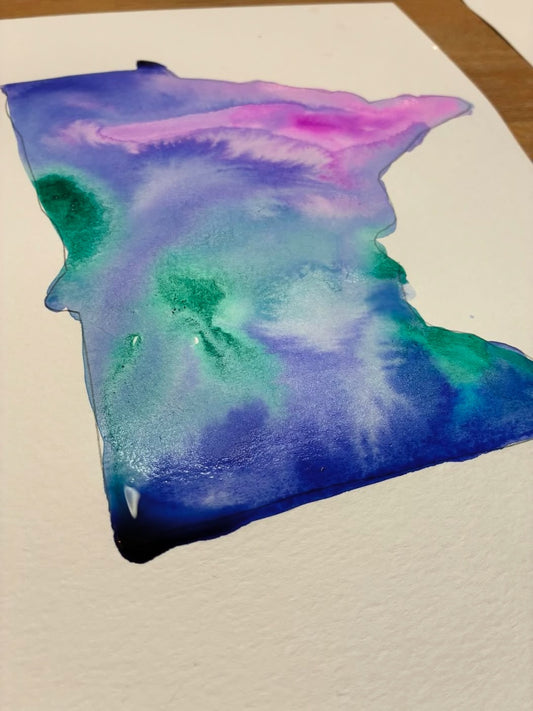 Minnesota Original 9" x 12" painting - Half Proceeds to Mutual Aid
