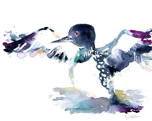 Loon Print | "Can't Hold Us Down" by Jess Buhman, Multiple Sizes, Select Your Size, Cabin Art, Minnesota Print