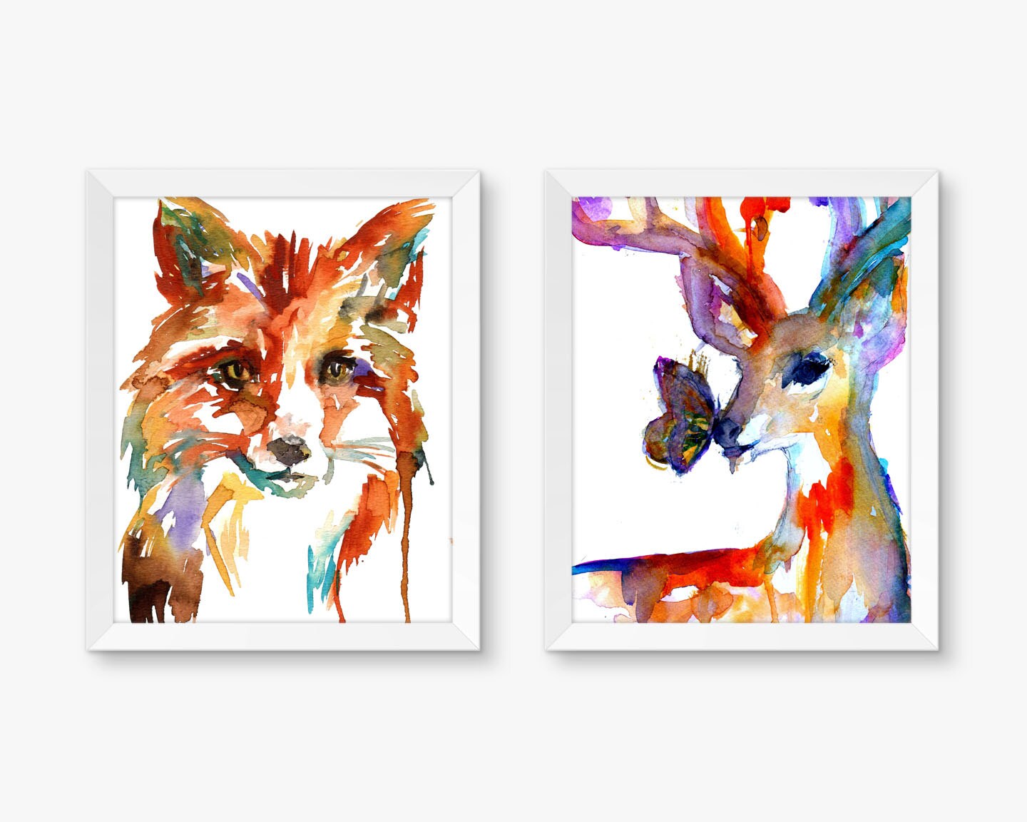 Watercolor Fox Print | "Little Fox" by Jess Buhman, Multiple Sizes, Select Your Size, Nursery Animal, Nursery Art, Woodland Animals