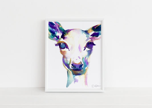 Deer Print Instant Download | "What A Deer" by Jess Buhman, Print at Home, Digital File, Watercolor Deer Print 8" x 10"