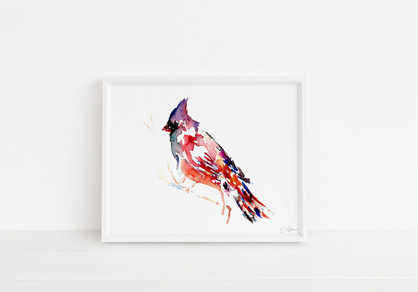 Cardinal Watercolor Painting  |  "The Cardinal Rule" by Jess Buhman, Watercolor Print of Bird, Cardinal Painting, Cardinal Print