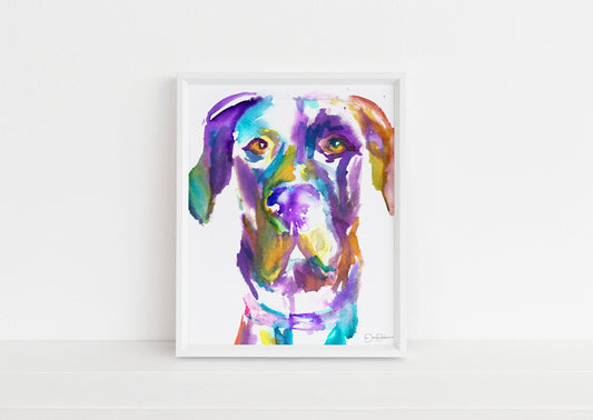 Great Dane Art | "Toby the Great (Dane)" by Jess Buhman, Multiple Sizes, Great Dane Watercolor Print, Choose Your Size, Multiple Sizes