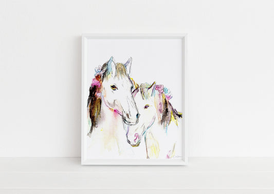 Horse Watercolor Print  | "Wild, Wild Horses" by Jess Buhman, Multiple Sizes, Select Your Size, Horse Painting, Farm Painting