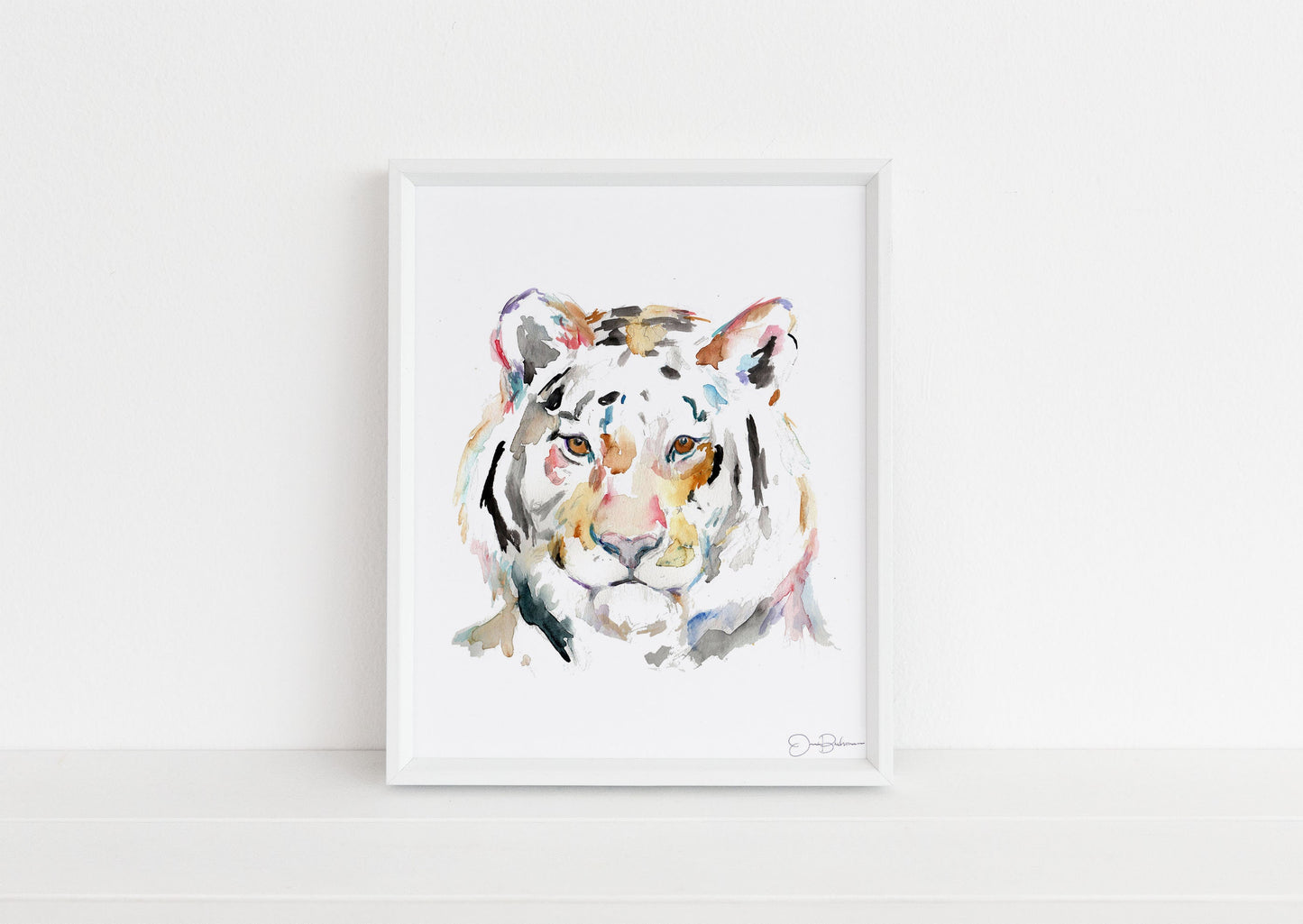 Tiger Watercolor Digital Download  |  "Tiger" by Jess Buhman, Instant Download, Digital File, Nursery Decor