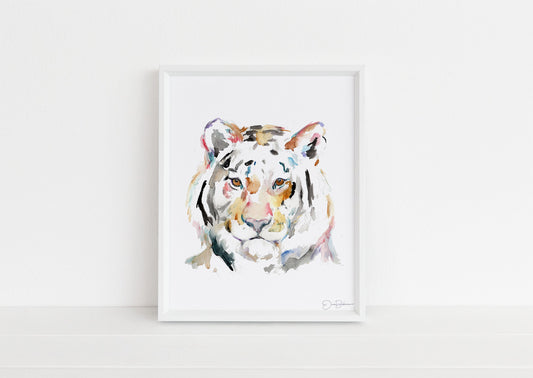 Tiger Watercolor Digital Download  |  "Tiger" by Jess Buhman, Instant Download, Digital File, Nursery Decor