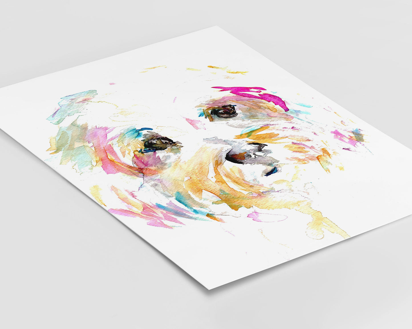 Dog Watercolor Instant Download | "Mrs. Sophie" by Jess Buhman, 8" x 10" Digital File, Print At Home, Dog Portrait, Watercolor Terrier