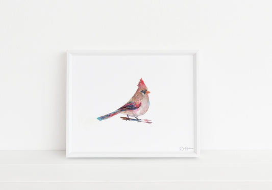 Cardinal Watercolor Digital Download | "Darling" by Jess Buhman, Instant Download, Digital File, Print at Home, Bird Painting