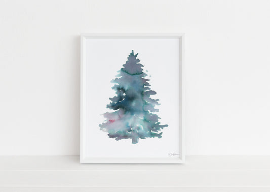 Pine Tree Watercolor Print | "Pine" by Jess Buhman, Multiple Sizes, Select Your Size, Wall Art, Tree Painting, Christmas Decor