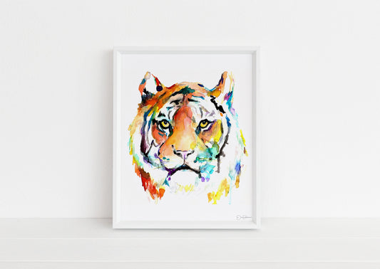 Tiger Watercolor Digital Download  |  "Tiger Eye" by Jess Buhman, Instant Download, Digital File, Nursery Decor