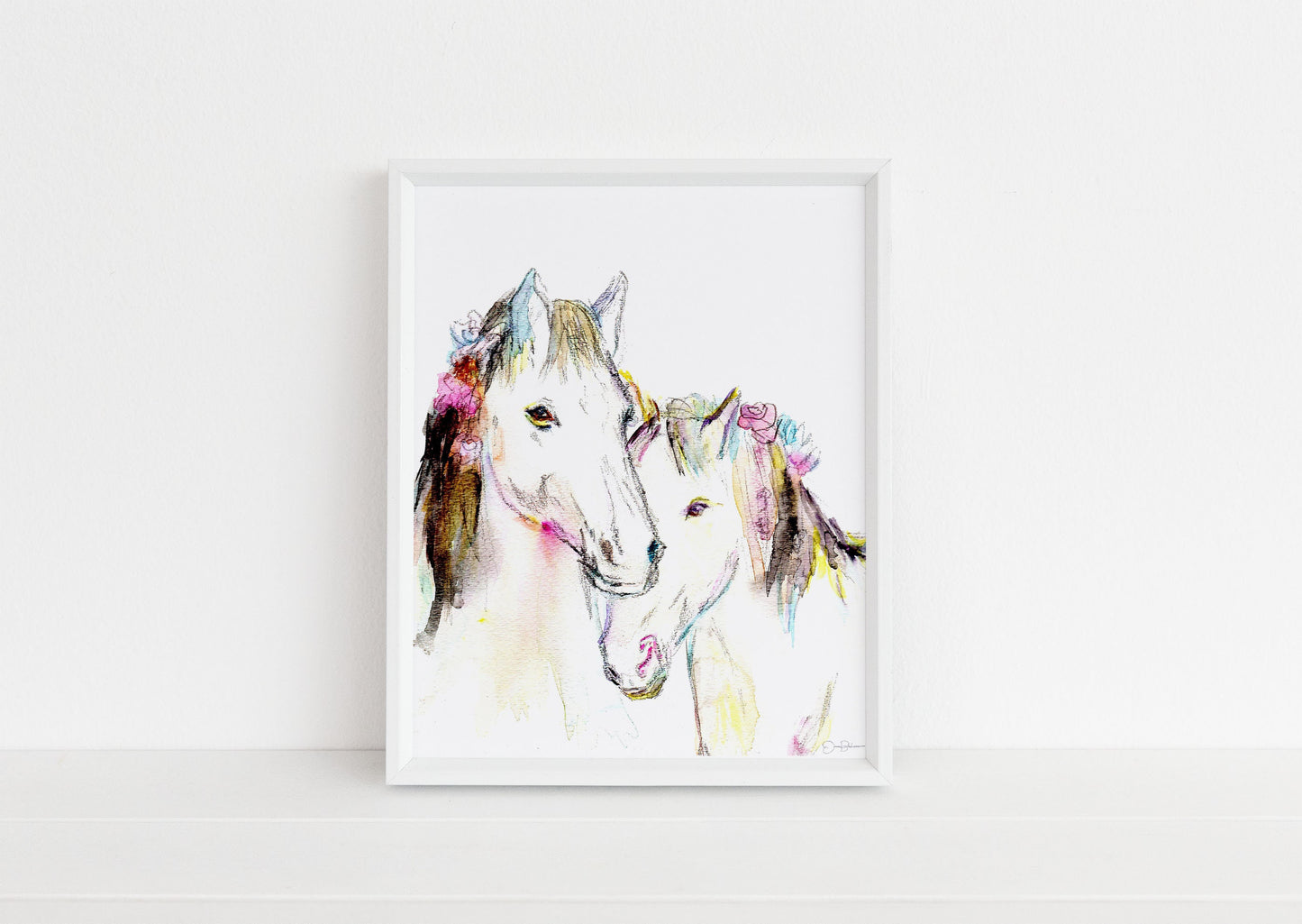 Horse Watercolor Print Instant Download | "Wild, Wild Horses" by Jess Buhman, 8" x 10" Digital File, Print at Home