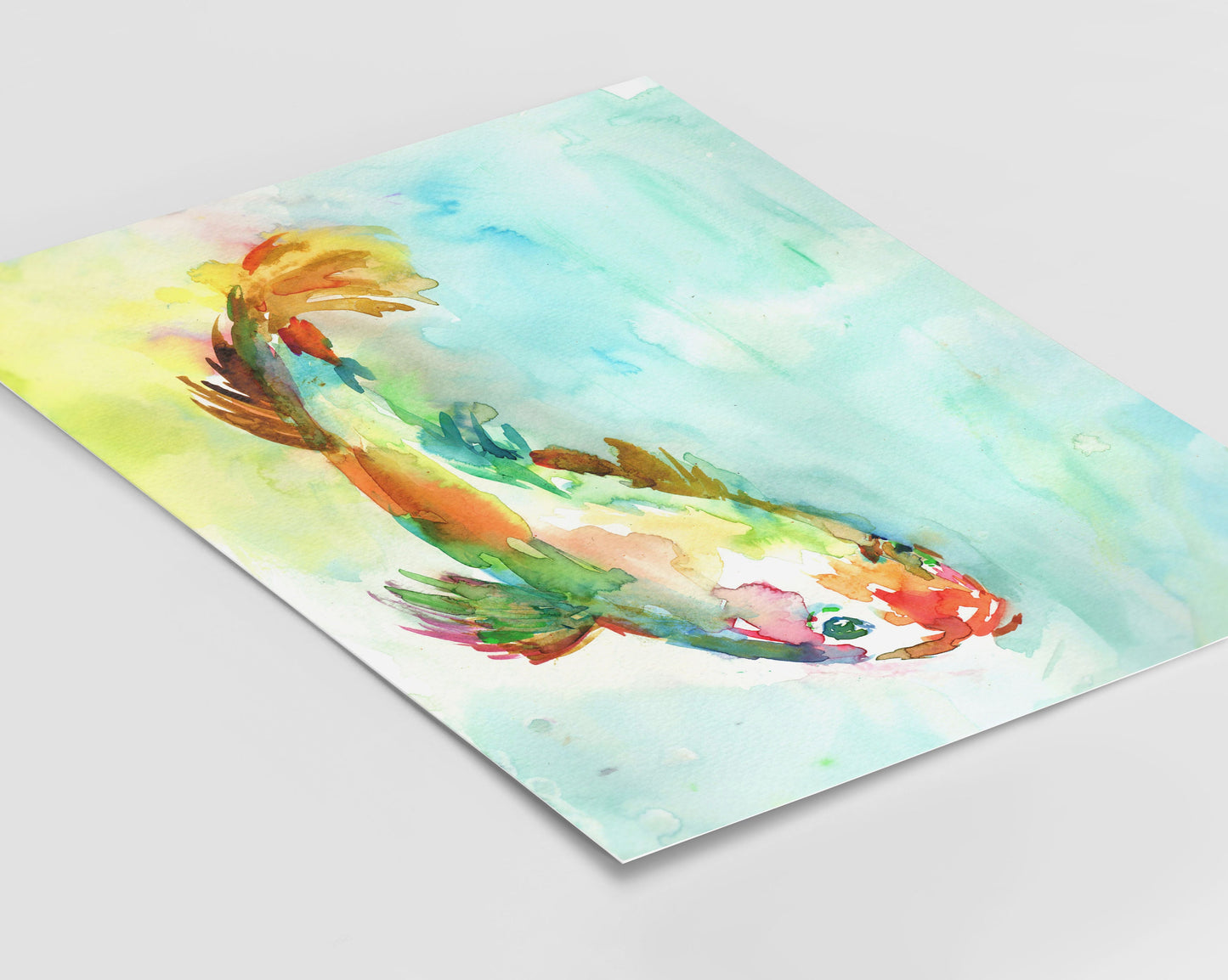 Koi Fish Watercolor Print, "Dreams of Koi" by Jess Buhman,  Multiple Sizes, Select Your Size, Watercolor Koi