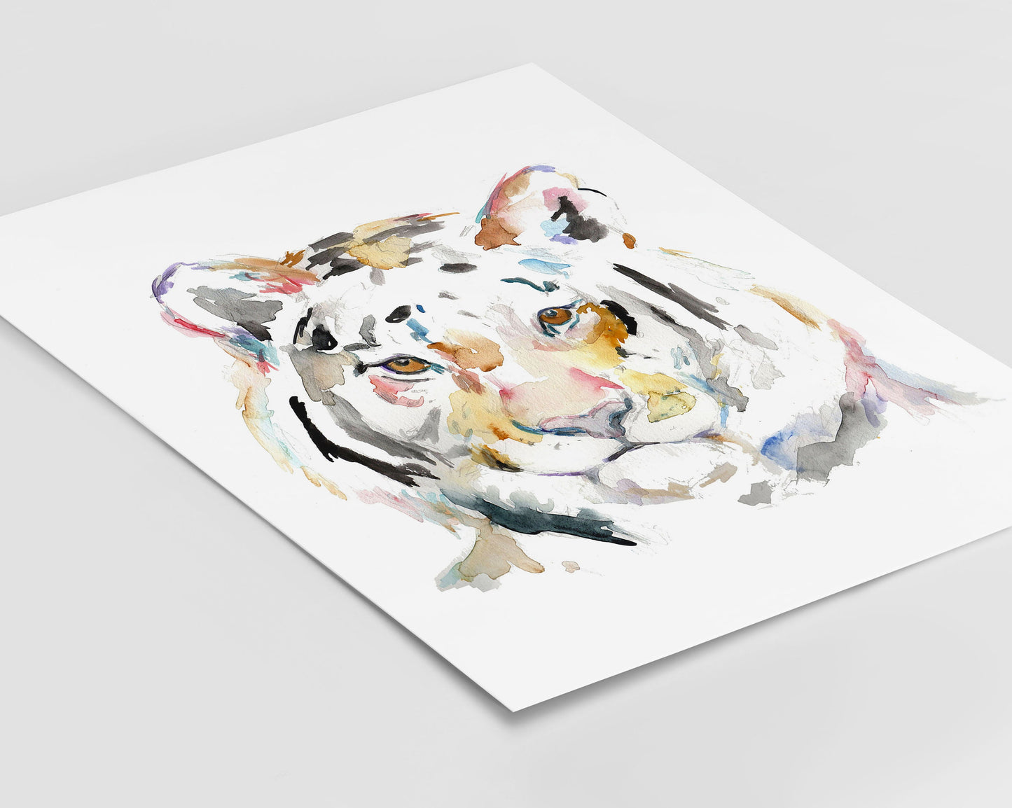 Tiger Watercolor Digital Download  |  "Tiger" by Jess Buhman, Instant Download, Digital File, Nursery Decor