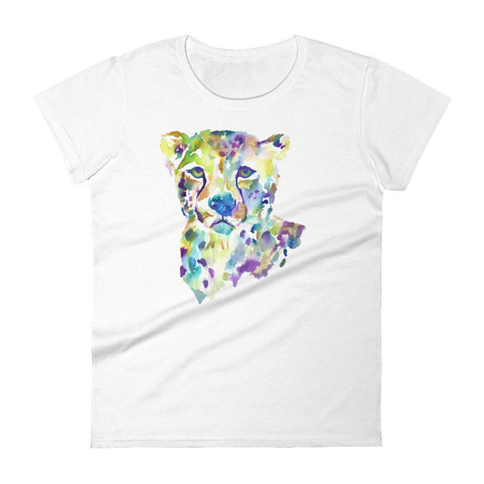 Watercolor Cheetah Women's Shirt | "Chester" by Jess Buhman, Unisex, Multiple Sizes, Choose Your Size