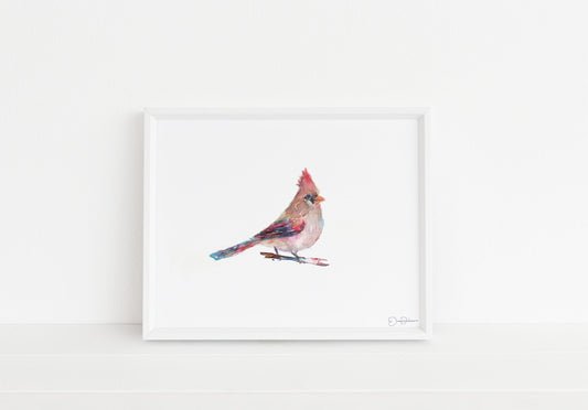 Cardinal Watercolor Print | "Darling" by Jess Buhman, Multiple Sizes, Select Your Size, Wall Art, Bird Painting