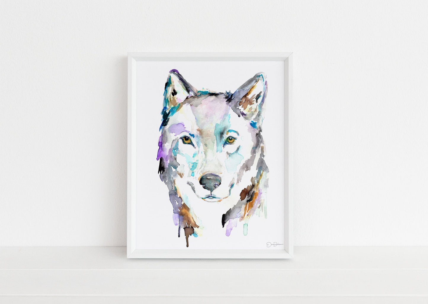Wolf Painting Print | "Wolf Like Me" by Jess Buhman, Multiple Sizes, Select Your Size, Watercolor Wolf Print, Woodland Decor, Colorful Wolf