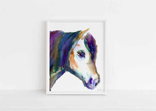 Horse Watercolor Print | "A Horse, Of Course" by Jess Buhman, Multiple Sizes, Wall Art, Nursery Painting, Home Decor, Choose Your Size