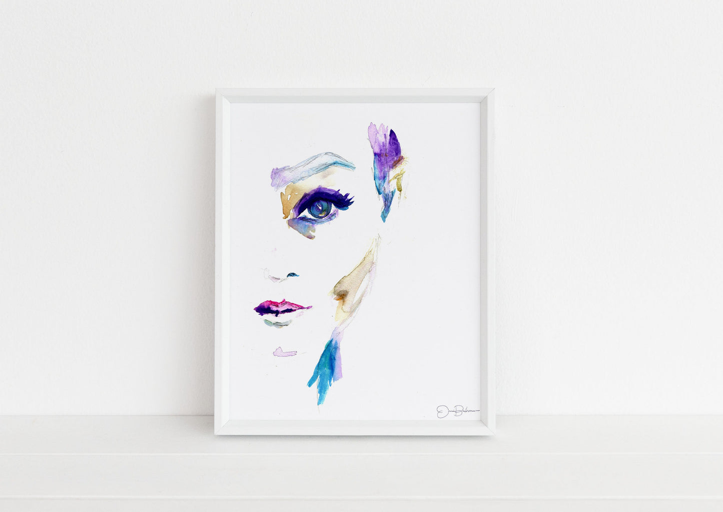 Watercolor Woman Digital Download | "Sophie" by Jess Buhman, Instant Download, Print at Home, 8" x 10" Print, Downloadable Art, Gift Idea