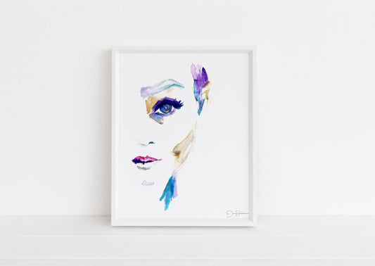 Watercolor Woman Digital Download | "Sophie" by Jess Buhman, Instant Download, Print at Home, 8" x 10" Print, Downloadable Art, Gift Idea