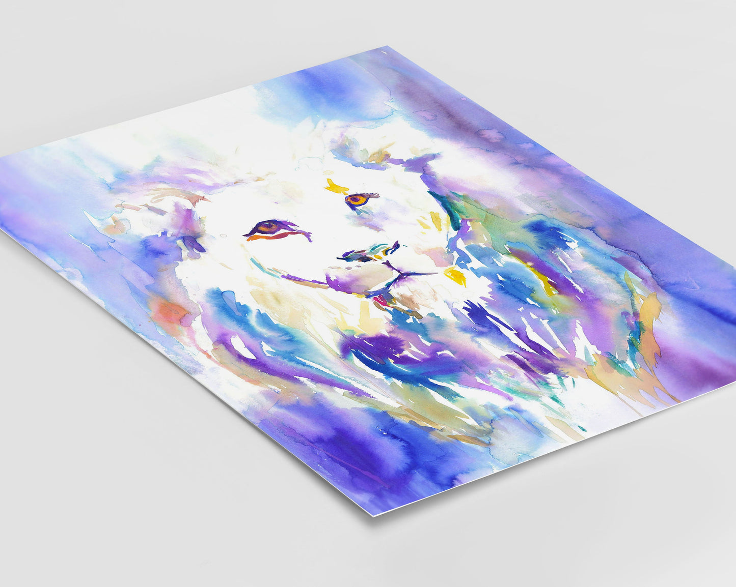 Lion Watercolor Digital Download Print, "The Lion's Roar" by Jess Buhman, Instant Download, Digital File, Nursery Decor