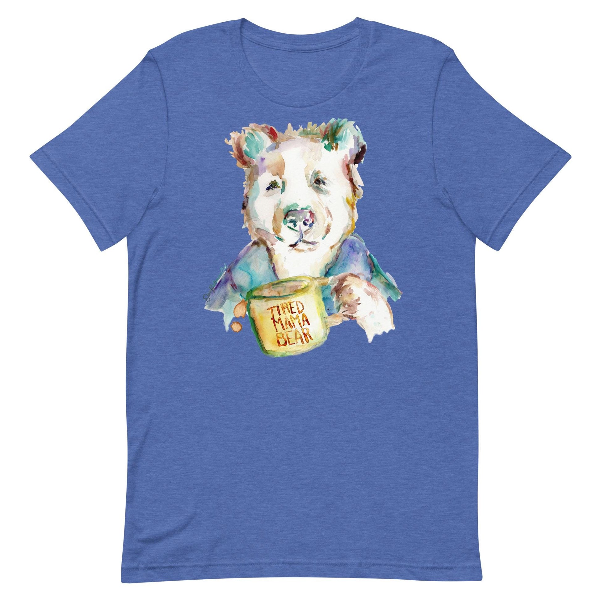 Tired Mama Bear Unisex t-shirt with Artwork by Jess Buhman