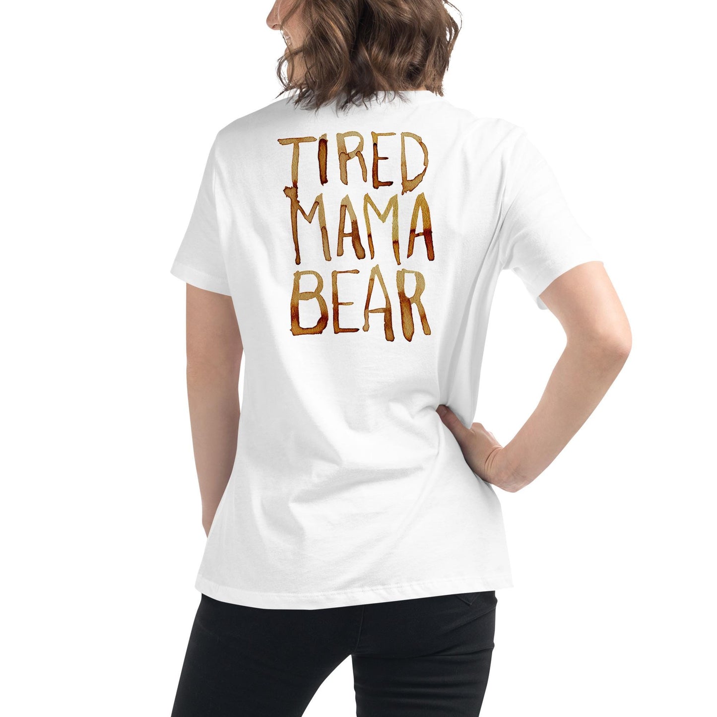 Tired Mama Bear T-shirt with Artwork by Jessica Buhman