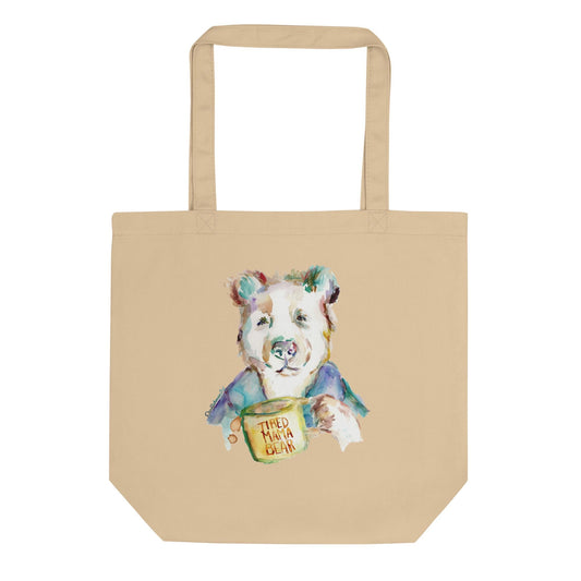 Tired Mama Bear Eco Tote Bag
